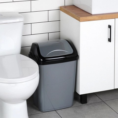 Kosz na Śmieci Plastikowy Szary 26 L ORION Wytrzymały i Pojemny