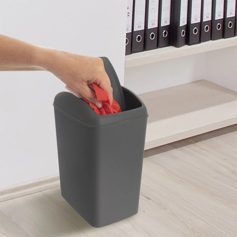 Kosz na Śmieci Plastikowy Szary 5 L ORION Wytrzymały i Pojemny