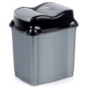 Kosz na Śmieci Plastikowy Szary 5 L ORION Wytrzymały i Pojemny