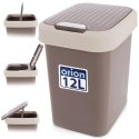 Kosz na Śmieci Uchylny ORION 12 L Pojemnik na Odpady Tworzywo Brązowy
