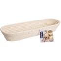 Koszyk Forma do Wyrastania Ciasta na Chleb Rattanowy ORION 1,5 kg 43x16 cm