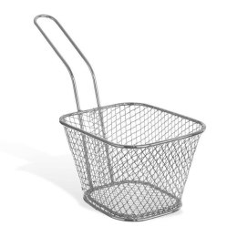 Koszyk na Frytki Srebrny 19 x 8 x 13,5 cm ORION Uniwersalny ze Stali