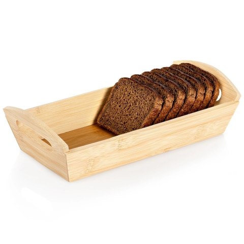 Koszyk na Pieczywo Bambusowy 29 x 14 cm z Uchwytami VILDE Drewniany
