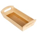 Koszyk na Pieczywo Bambusowy 29 x 14 cm z Uchwytami VILDE Drewniany