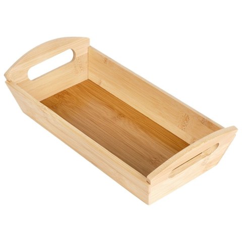 Koszyk na Pieczywo Bambusowy 29 x 14 cm z Uchwytami VILDE Drewniany