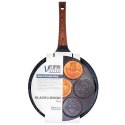 Patelnia do Jajek Granitowa 7 Otworów 26 cm VILDE Black&Wood Indukcja