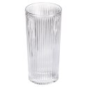 Szklanki Wysokie Zestaw 6 szt. 320 ml VILDE Ryflowane Szkło do Zmywarki