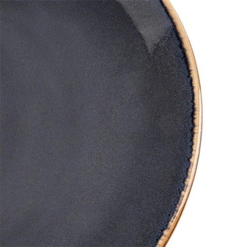 Talerz Obiadowy Płytki 27 cm Ceramika Szary Glaze Nakrapiany Zmywarka