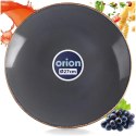 Talerz Obiadowy Płytki 27 cm Ceramika Szary Glaze Nakrapiany Zmywarka