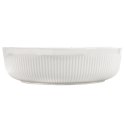 Naczynie Żaroodporne Porcelanowe Okrągłe Białe Solidne ORION 29 x 29 x 8 cm