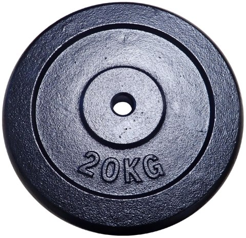 Obciążenie Talerz Żeliwny do Gryfów Ćwiczeń KUBISPORT 20 kg 25 mm