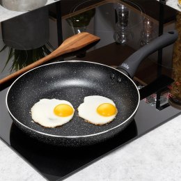 Patelnia Granitowa 24 cm Black Line Indukcja Gaz Non-stick VILDE