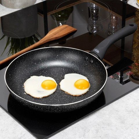 Patelnia Granitowa 24 cm Black Line Indukcja Gaz Non-stick VILDE