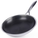Patelnia Stalowa 24 cm ORION Cookcell Nieprzywierająca do Piekarnika