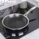 Patelnia Stalowa 28 cm ORION Cookcell Nieprzywierająca do Piekarnika