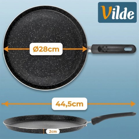 Patelnia do Naleśników 28 cm Granitowa Indukcja Basic Line VILDE