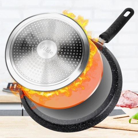 Patelnia do Naleśników 28 cm Granitowa Indukcja Basic Line VILDE
