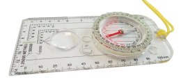 Kompas Buzola Busola do Nawigacji z Lupą Miarkami KUBISPORT 126 x 60 mm