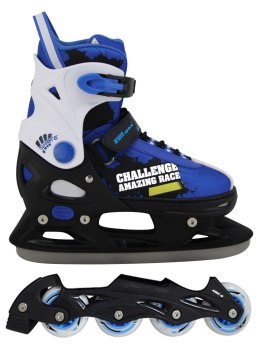 Łyżworolki 2w1 Rolki Łyżwy Regulowane Chłopięce ABEC-5 KUBISPORT 33-36