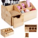Organizer na Kosmetyki do Makijażu Bambusowy ELEGANZA 24 x 15 x 11 cm