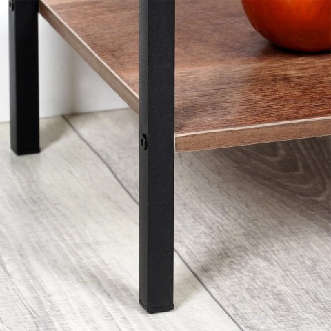Regał Metalowy Czarny MDF 4 Półki 295 x 235 x 1065 cm TRENDS4YOU