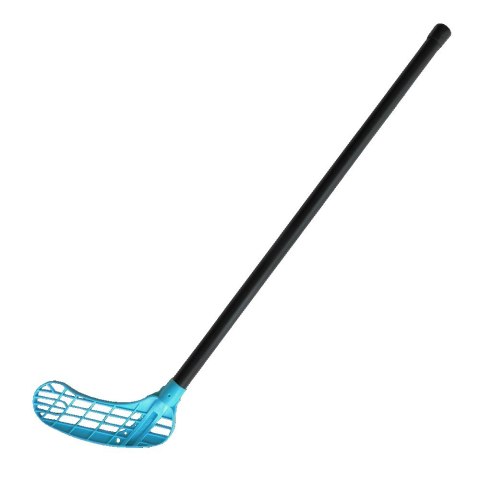 Kij do Unihokeja Floorballa Lewy Niebieski Solidny KUBISPORT Master 95 cm