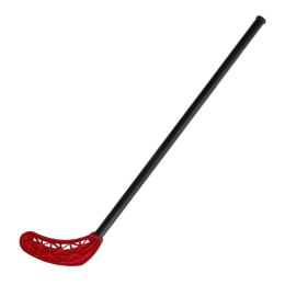 Kij do Unihokeja Hokeja Ulicznego Floorball Prosty Czerwony KUBISPORT 80cm
