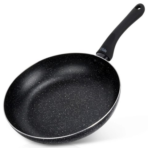 Patelnia Granitowa 26 cm Black Line Indukcja Gaz Non-stick VILDE