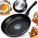 Patelnia Granitowa 26 cm Black Line Indukcja Gaz Non-stick VILDE