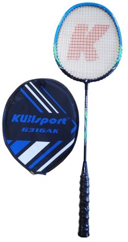 Rakieta Paletka do Badmintona z Pokrowcem Solidna Niebieska KUBISPORT 106g