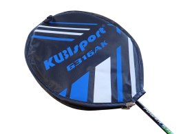Rakieta Paletka do Badmintona z Pokrowcem Solidna Niebieska KUBISPORT 106g
