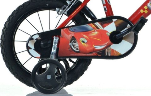 Rowerek Dziecięcy 14 Cali Zygzak McQueen Cars Auta Hamulec Dino Bikes