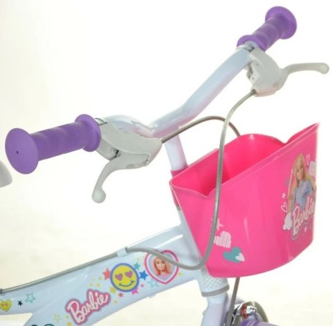 Rowerek Rower Dziecięcy dla Dziewczynki Barbie z Bocznymi Kółkami DINO 14"