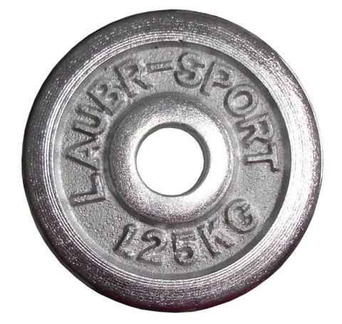 Talerz Ciężar Ciężarek Obciążenie Chromowane Solidne KUBISPORT 1,25kg -30mm