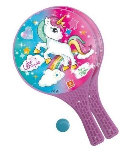 Zestaw do Paletek Plażowych KUBISPORT Jednorożec Rakiety Piłka Plaża