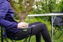 Krzesło Składane Kempingowe z Oparciem Turystyczne Lekkie Granatowe KUBISPORT