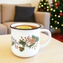 Kubek Ceramiczny 330 ml ORION Gałązki Iglaste Gwiazdka Prezent