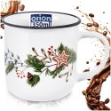 Kubek Ceramiczny 330 ml ORION Gałązki Iglaste Gwiazdka Prezent