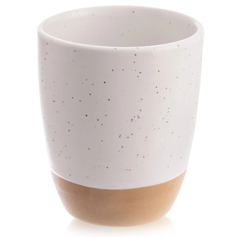 Kubek Ceramiczny do Espresso 90ml Biały Nakrapiany Kamionka ORION