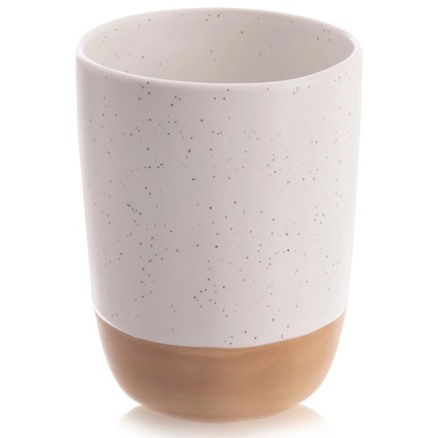 Kubek Ceramiczny do Kawy Herbaty 340ml Biały Nakrapiany ORION