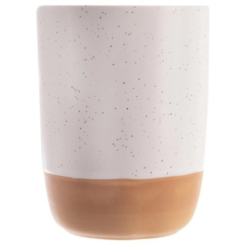 Kubek Ceramiczny do Kawy Herbaty 340ml Biały Nakrapiany ORION