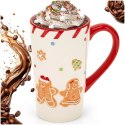 Kubek Świąteczny Ceramiczny 570ml Duży Piernikowy Ludzik Home Styling