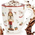 Kubek Świąteczny Porcelana 320 ml Dziadek do Orzechów Zmywarka