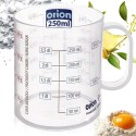 Kubek z Miarką Kuchenną 250ml Plastik do Płynów Sypkich i Gotowania ORION