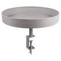 Kwietnik Stojak Metalowy Ozdobny Przykręcany Podstawka Szary VILDE 36 cm