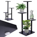 Kwietnik Stojak na Kwiaty 4-Poziomowy Kaskada Metalowy Loft VILDE 84 cm