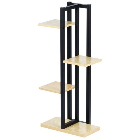 Kwietnik Stojak na Kwiaty 4-Poziomowy Kaskada Metalowy Loft VILDE 93 cm