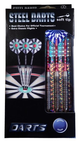 Lotki Rzutki Soft Tip do Darta Elektronicznego Miekkie Solidne SIRIUS 16g