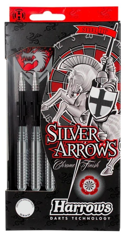 Lotki Rzutki Stalowe Steel Tip do Darta HARROWS STEEL SILVER ARROWS 18 g