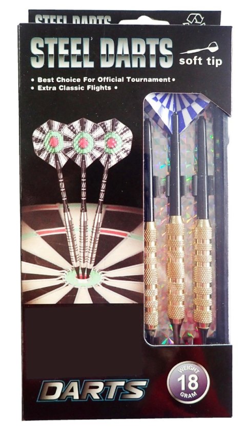 Lotki Rzutki do Darta Elektronicznego Soft Dart Miękkie KUBISPORT 18g